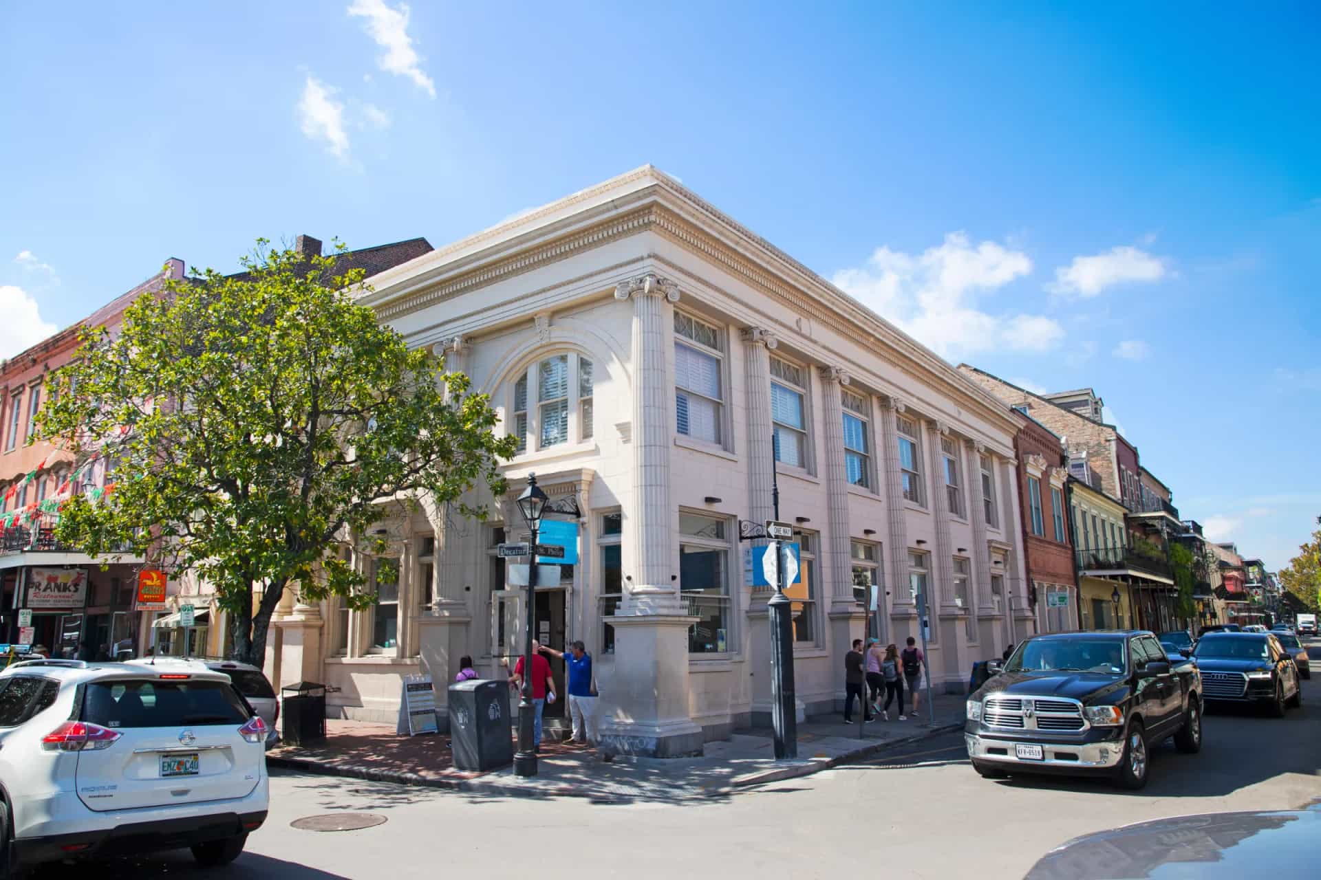 New Orleans Legendary Walking Tours office on Decatur Street