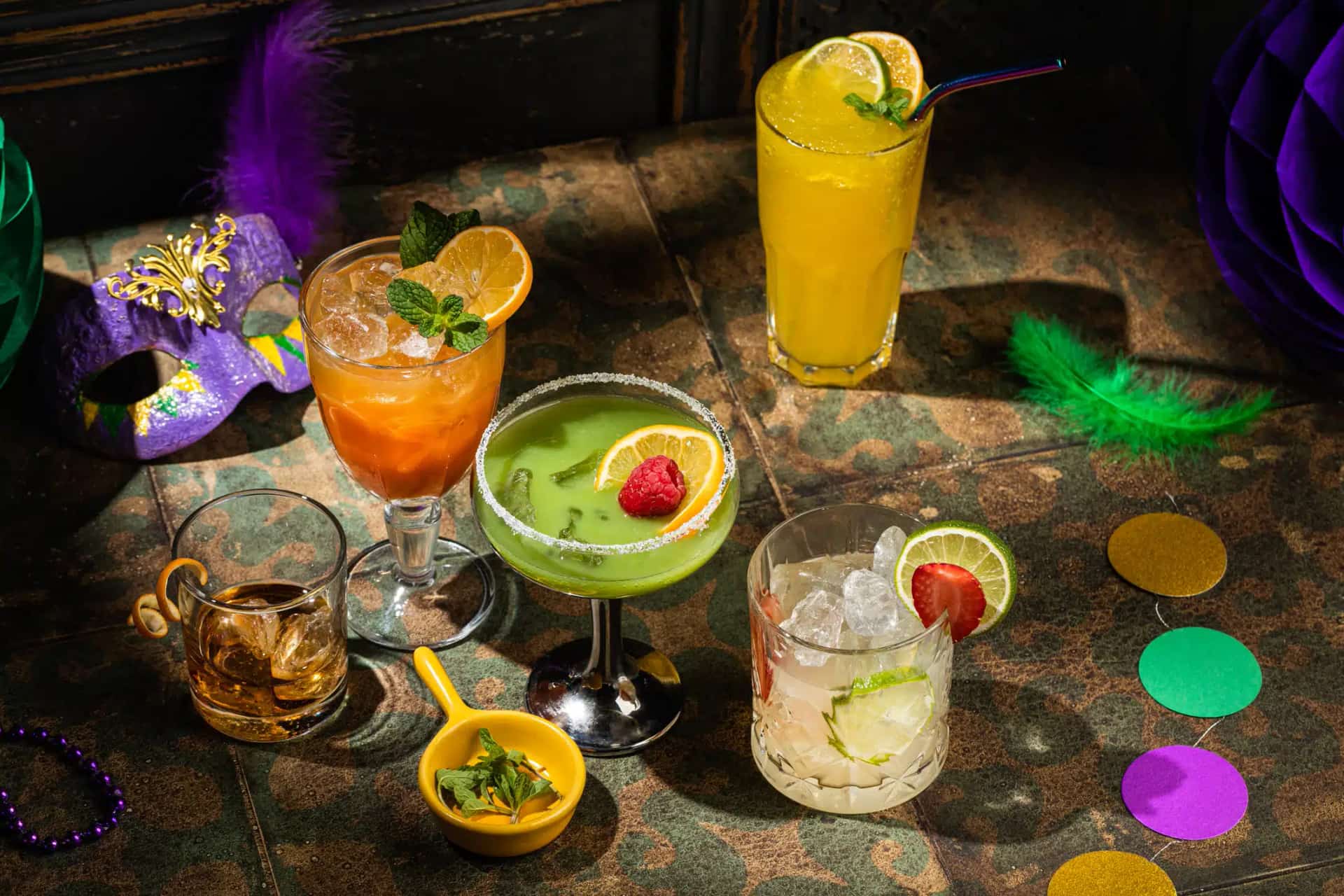Cocktails served in New Orleans