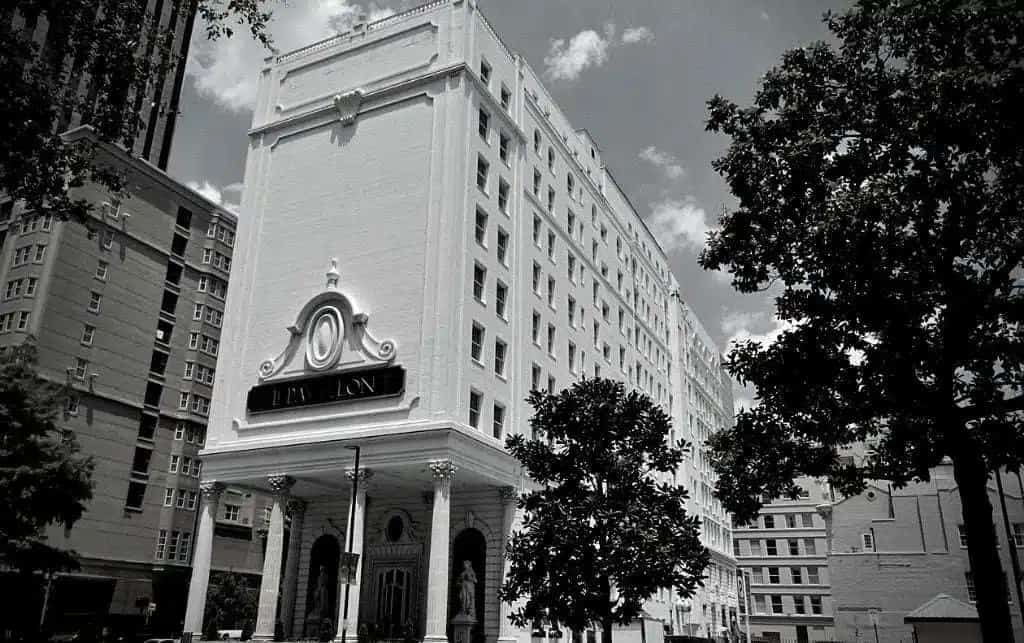 Exterior of Le Pavillon Hotel in New Orleans
