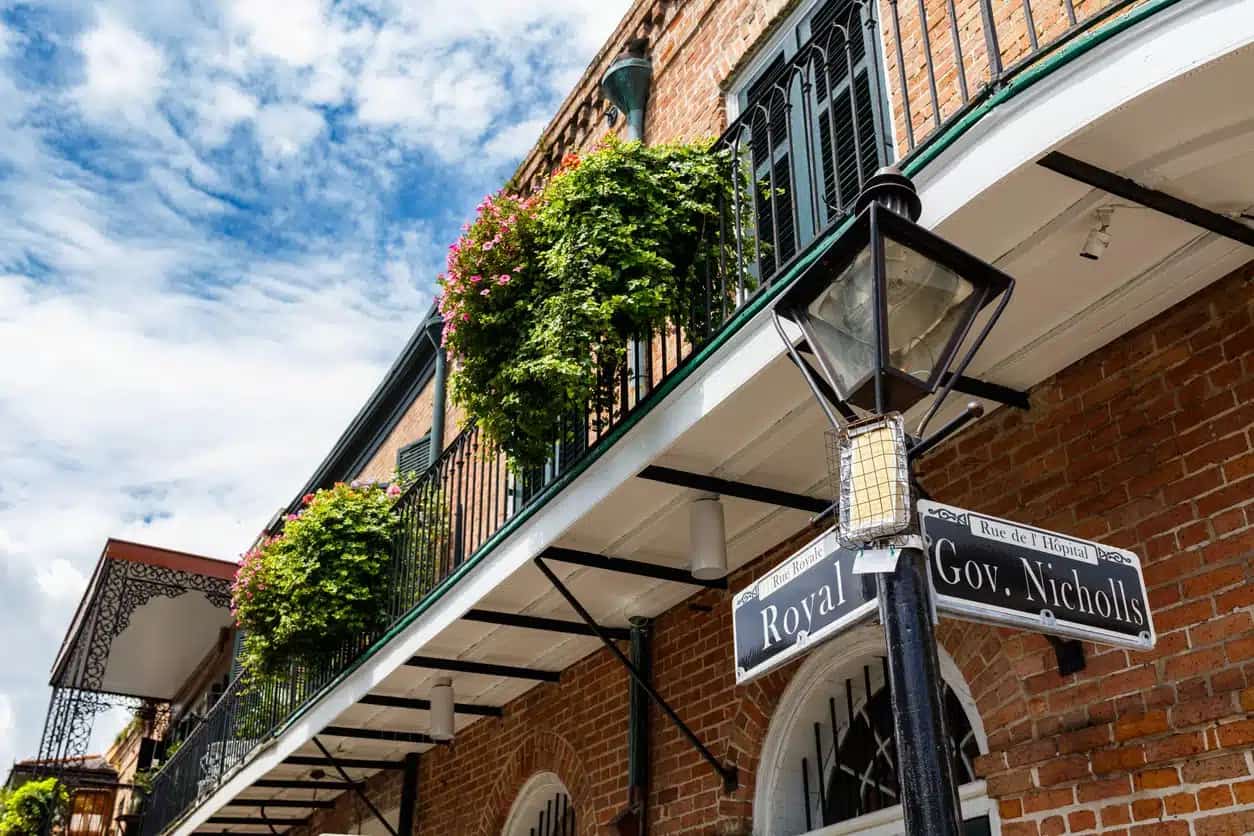 Royal Street sign in the French Quarter, New Orleans