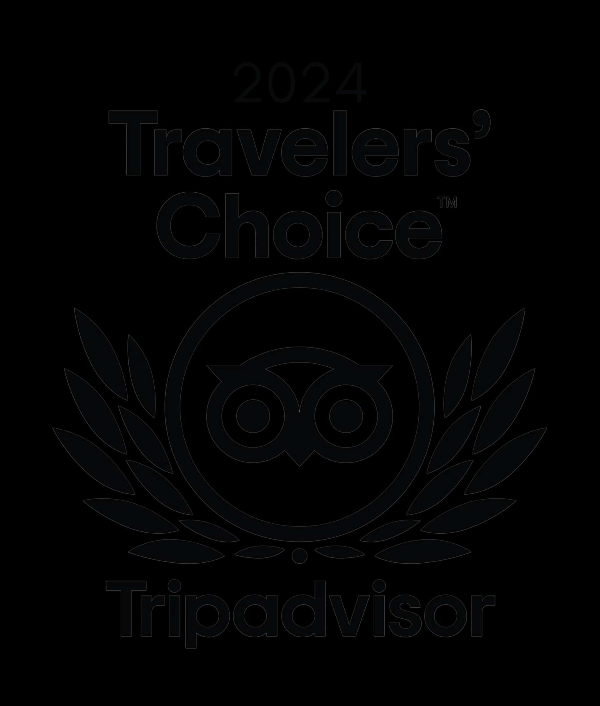 Tripadvisor Travelers' Choice 2024 award badge