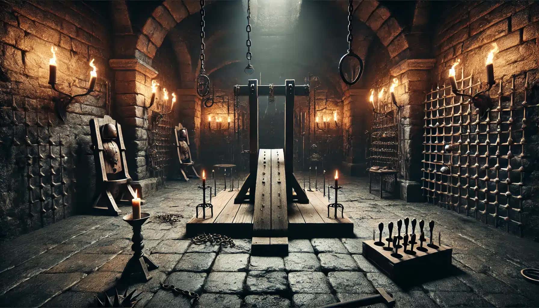 Illustration of Madame Delphine LaLaurie's torture chamber