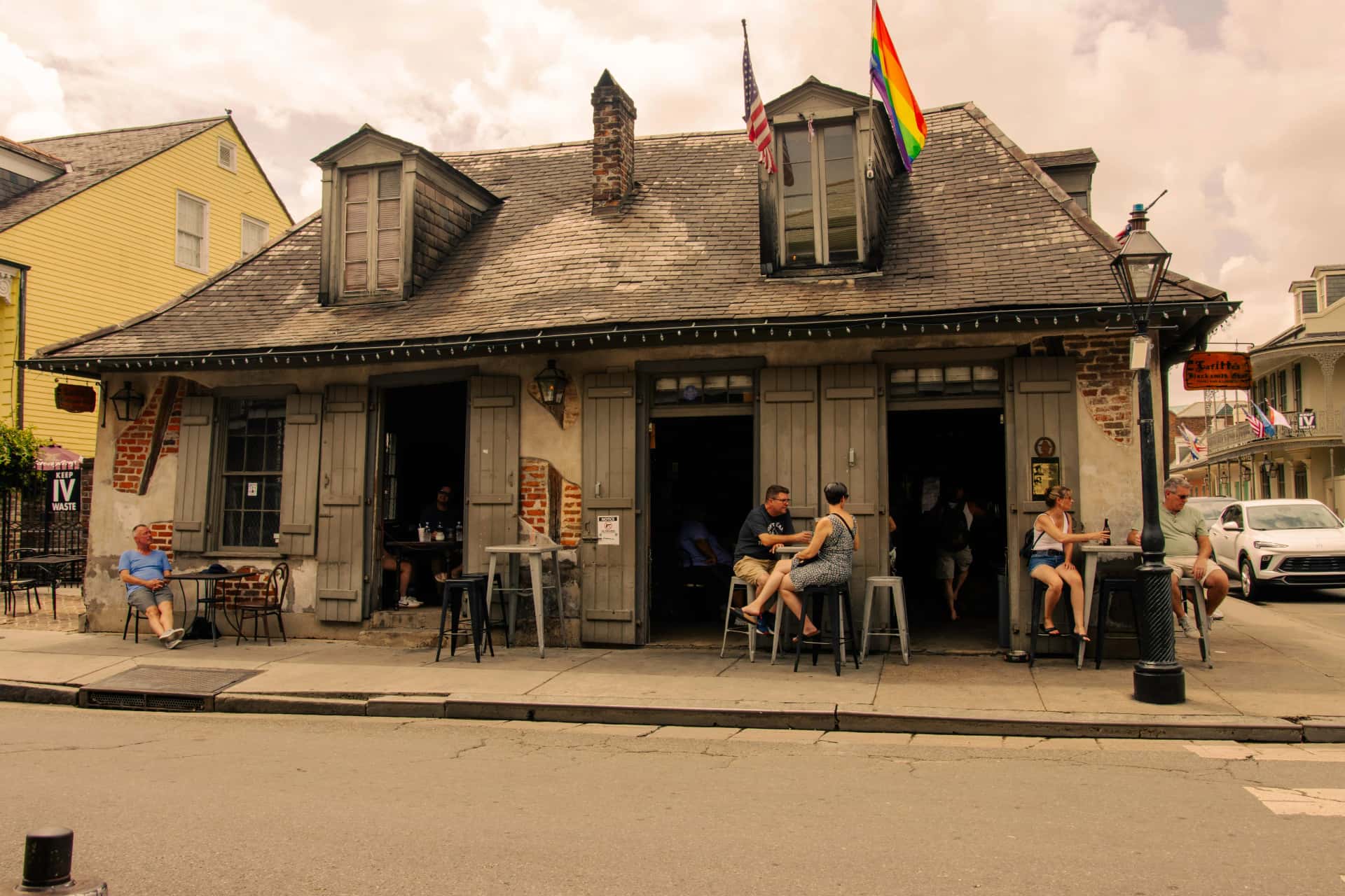 Lafittes Blacksmith Bar Shop on Bourbon Street in New Orleans