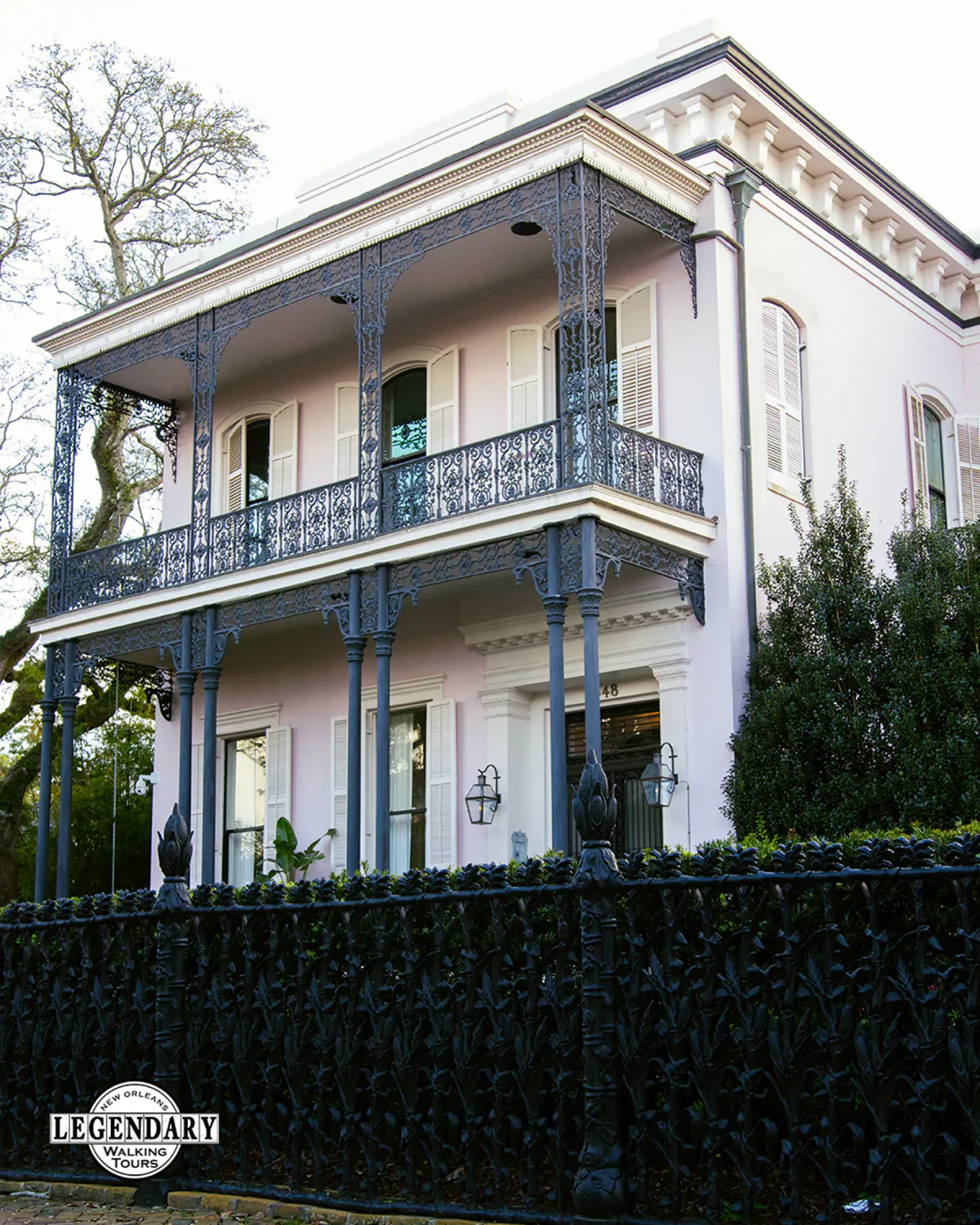 Colonel Short's Villa and cornstalk fence in the Garden District