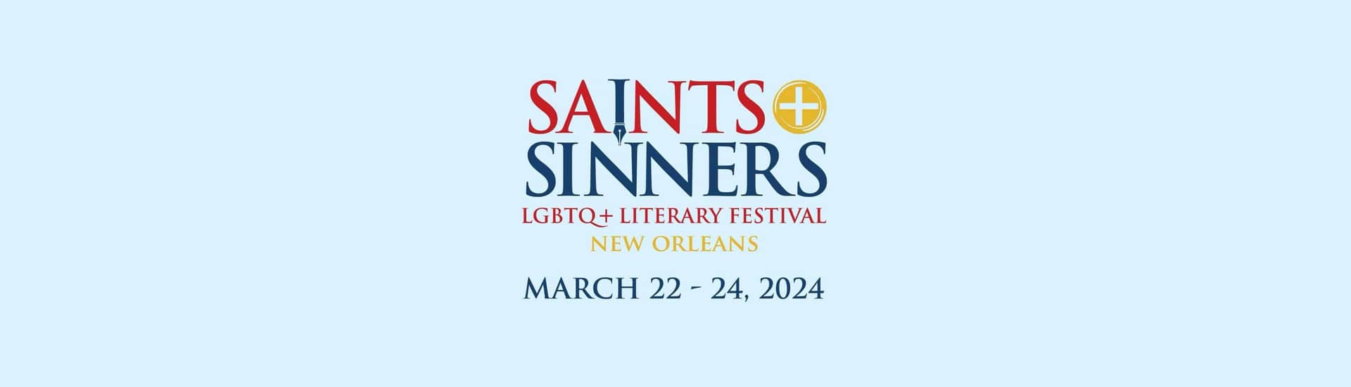 Saints and Sinners Literary Festival Banner