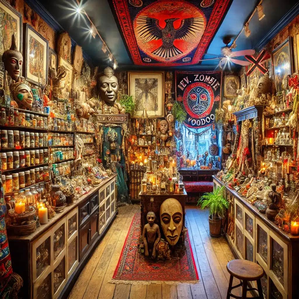 reverend zombie's house of voodoo interior